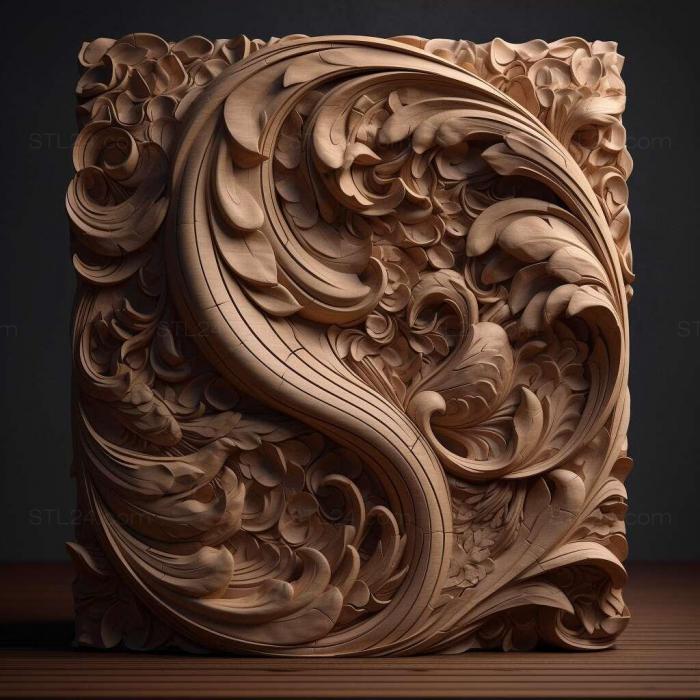 Patterns and decorations (stl shape 4, PATTERN_948) 3D models for cnc